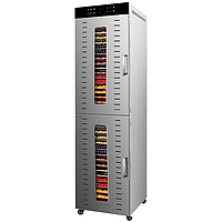 Комерційний дегідратор Tekhniko DH-40H-SS (40 лотків) – професійна сушарка для фруктів, овочів та м’яса