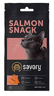 Лакомство для привередлевых кошек подушечки с лососем Savory Snack Salmon 60 г