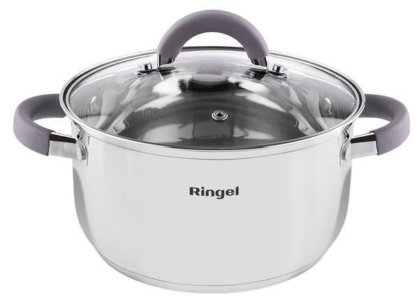 Каструля RINGEL Meyer 24 см (5.5 л) з кришкою (RG-2008-24) TZP132