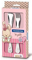 Столові прилади TRAMONTINA BABY Le Petit pink /X2 пр. (66973/015) TZP177