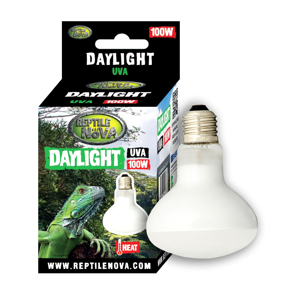 Нагрівальна лампа денного світла UVA - REPTILE NOVA Daylight 100 Вт