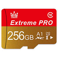 MicroSD Карта памяти Extreme Pro 256Gb Class 10 + SD-адаптер