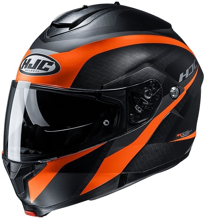 Мотошолом HJC C91 Taly чорно-помаранчевий, фото 1