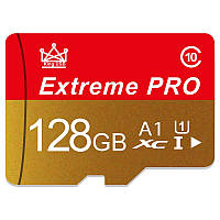 MicroSD Карта памяти Extreme Pro 128Gb Class 10 + SD-адаптер