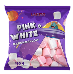 Маршмелоу зефір Marshmallows Pink&White 160г TM Lakito Бельгія