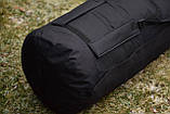 Баул військовий сумка армійська на 120 літрів. Баул речовий для солдатів ЗСУ. Чорний, фото 2