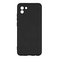 Чехол для Samsung A03 4G Full Case TPU plus Silicone Touch No Logo Цвет 18 Black