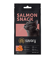 Savory Snack Salmon ласощі для котів 60 г (подушечки з лососем)