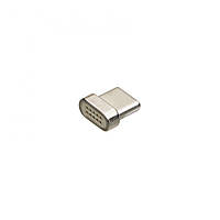 Адаптер магнитный для Кабеля USB Magnetic Clip-On Type-C Цвет Стальной