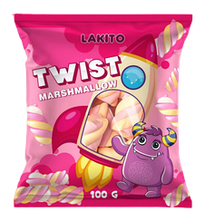 Маршмелоу зефір Marshmallows Twist 100г TM Lakito Бельгія