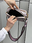 Жіноча подарункова сумка Guess The Snapshot Bag Light Pink (рожева) torba0181 стильна сумочка з екошкіри топ, фото 6