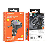 Модулятор Borofone BC43 Flash QC3.0 car BT FM transmitter Колір Чорний