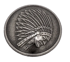 Прикраса КОНЧО 20 мм СК-046 колір старе срібло