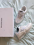 Жіночі кросівки Balenciaga Triple S Clear Sole Whit (білі) класні якісні повсякденні кроси 237 топ, фото 3