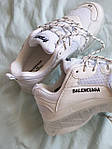 Жіночі кросівки Balenciaga Triple S Clear Sole Whit (білі) класні якісні повсякденні кроси 237 топ, фото 8