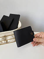 Мужской кожаный кошелек 11см кошелёк мужской из натуральной кожи для денег и карт