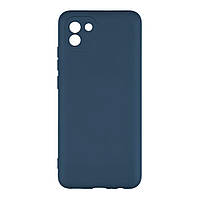 Чехол для Samsung A03 4G Full Case TPU plus Silicone Touch No Logo Цвет 20 Blue