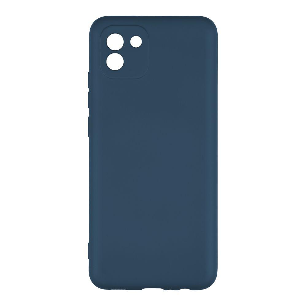 Чехол для Samsung A03 4G Full Case TPU plus Silicone Touch No Logo Цвет 20 Blue - фото 1 - id-p1886183246