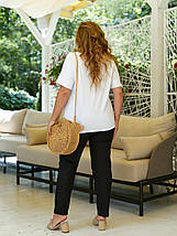 Легкий жіночий костюм, тканина "Льон" 48, 50, 52, 54, 56, 58, 60, 62 розмір 48, фото 2