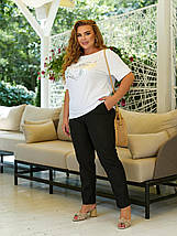 Легкий жіночий костюм, тканина "Льон" 48, 50, 52, 54, 56, 58, 60, 62 розмір 48, фото 4