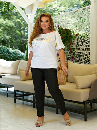 Легкий жіночий костюм, тканина "Льон" 48, 50, 52, 54, 56, 58, 60, 62 розмір 48, фото 1