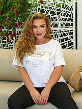 Легкий жіночий костюм, тканина "Льон" 48, 50, 52, 54, 56, 58, 60, 62 розмір 48, фото 3