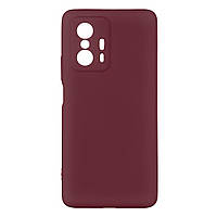 Чехол для Xiaomi 11T Pro Full Case No Logo with frame Цвет 42 Maroon