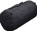 Баул на 120 літрів армійський. Сумка баул речовий військовий для содатів ЗСУ. Чорний, фото 5