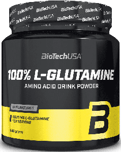 Глютамін BioTech USA L-Glutamine 240 г (уцінка термін по 7.23)