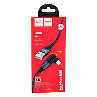 Кабель USB Hoco U100 Orbit Micro Колір Чорний