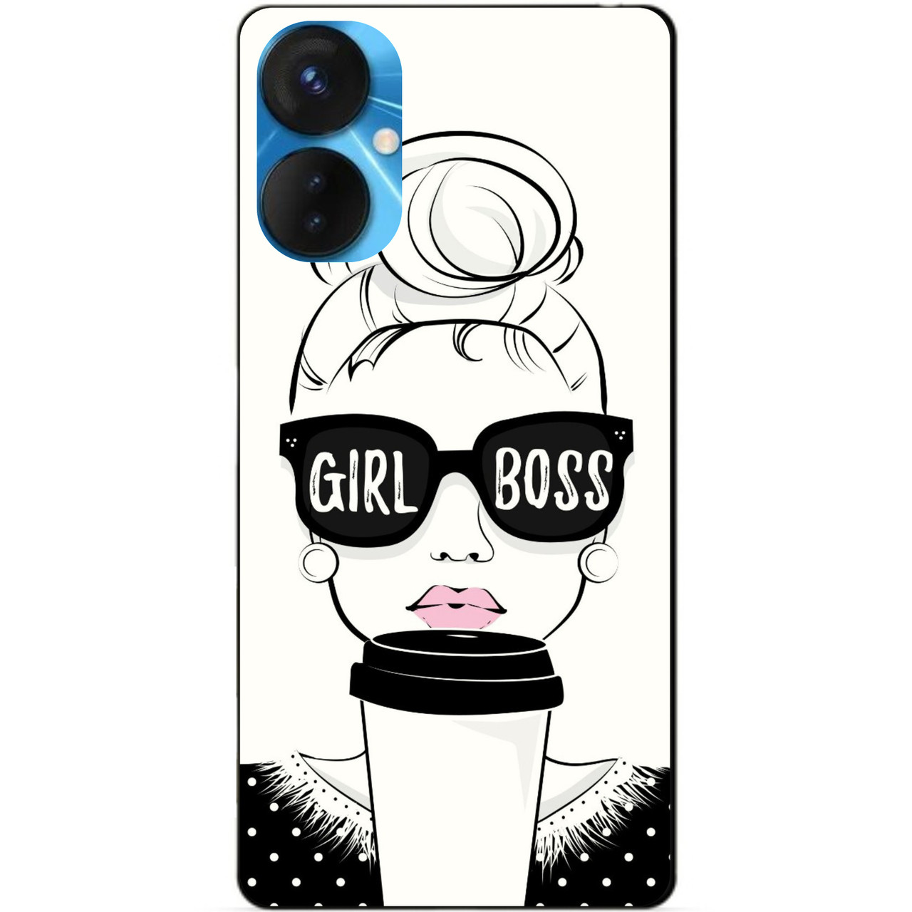 Силіконовий бампер чохол для Tecno Spark 9 Pro з малюнком Girl Boss