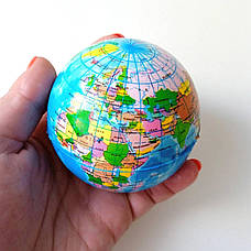 Іграшка м'ячик антистрес Карта світу сквіш ISHOWTIENDA, фото 3