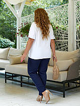 Легкий жіночий костюм, тканина "Льон" 48, 50, 52, 54, 56, 58, 60, 62 розмір 48, фото 4