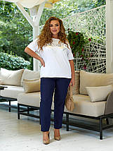 Легкий жіночий костюм, тканина "Льон" 48, 50, 52, 54, 56, 58, 60, 62 розмір 48, фото 3
