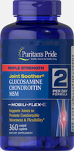 Хондропротектор Glucosamine, Chondroitin & MSM Triple Strength Joint Soother 360 Capl