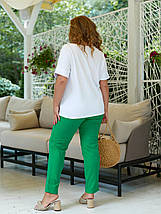 Легкий жіночий костюм, тканина "Льон" 48, 50, 52, 54, 56, 58, 60, 62 розмір 48, фото 4