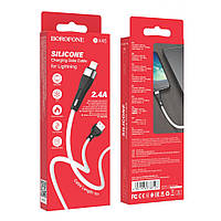 Кабель USB Borofone BX46 Rush silicone Lightning Цвет Белый