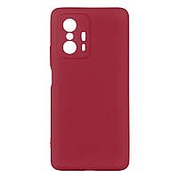 Чехол для Xiaomi 11T Full Case No Logo with frame Цвет 56 Wine red