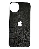 Захисна плівка-наклейка на кришку телефона для Apple iPhone 14 Pro Max (6.7") Crocodile black