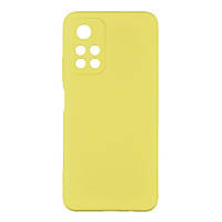 Чехол для Xiaomi Poco M4 Pro 5G Full Case No Logo with frame Цвет 04 Yellow