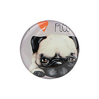 Держатель для телефона PopSocket Circle Цвет Pug 08 Black