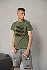 Чоловіча футболка літня Scout хакі камуфляжна бавовняна футболка на літо, фото 4