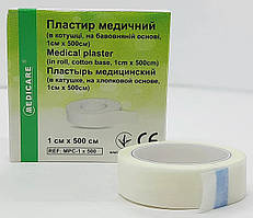 Пластир медичний на бавовняній основі в котушці 1х500 см Medicare