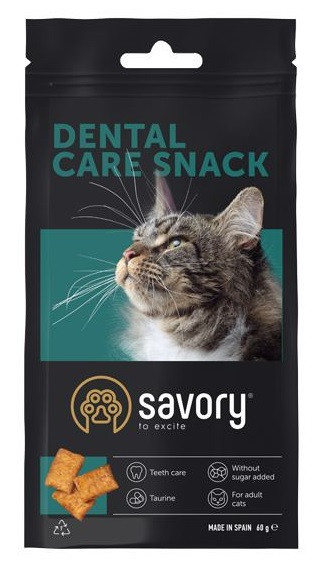 Ласощі для котів подушечки для гігієни зубів Savory Snack Dental Care 60 г, фото 1