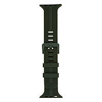 Ремешок для Apple Watch Band Silicone Shine 42/44/45/49 mm Цвет Military Green