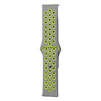 Ремешок для Samsung Gear S3 Nike 22mm Цвет Серо-Салатовый