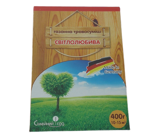 Газонна травосуміш Світлолюбива 400г, фото 1