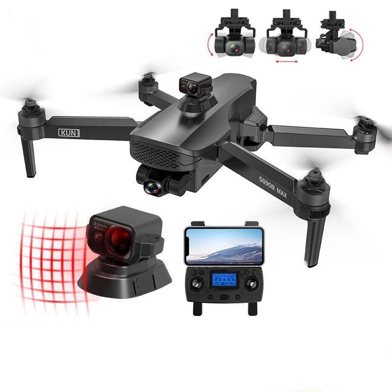 Квадрокоптер SG908 Max 3km GPS 3-x осевая 4К камера 26мин: продажа ...