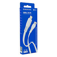 Кабель USB Borofone BX85 Lightning 2.4A Колір Білий