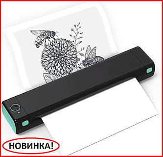 Портативний міні принтер Phomemo М08F + термопапір 200 аркушів